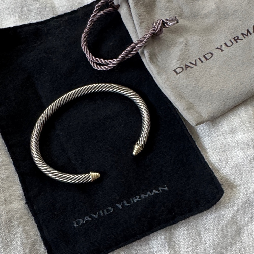 David Yurman Women’s Twisted Silver and 14k Gold Cuff